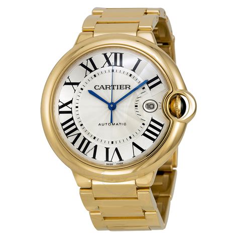 cartier mens watch gold|cartier gold watch price.